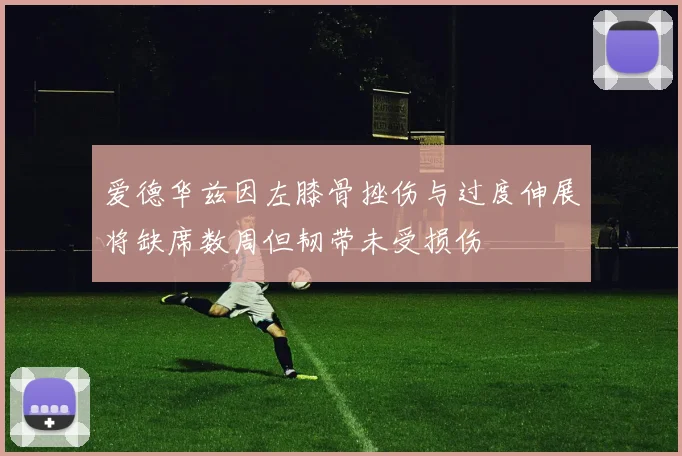 爱德华兹因左膝骨挫伤与过度伸展将缺席数周但韧带未受损伤